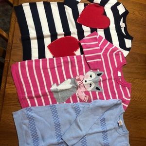 Lot of 3 Gymboree sweater dresses, size 6